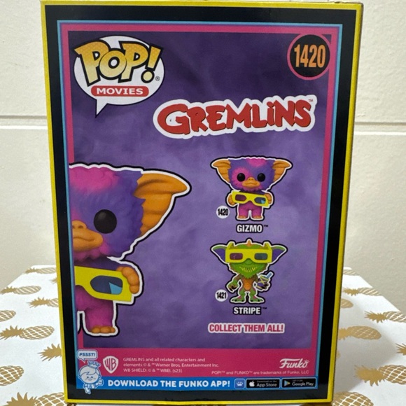 Funko Pop! Movies Gremlins Black Light EE Exc. Gizmo #1420 - Picture 3 of 3